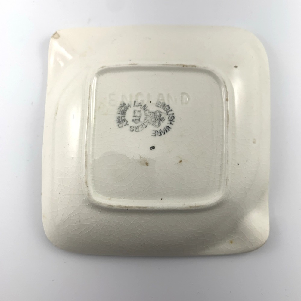Vintage English Ware Ashtray – L & Sons "Darby & Joan" Ceramic - Picture 3 of 7